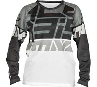 Acerbis MX J-Windy 4 Maillot de motocross pour enfants, Noir/Blanc, Taille XL