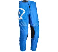 Acerbis MX Linear Logo Pantalon de motocross jeunesse, blanc-bleu, taille XL
