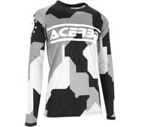 Acerbis MX Linear Sumbawa Maillot de motocross, noir/gris, Taille XL