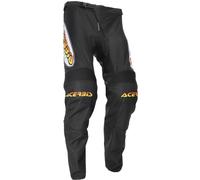 Acerbis MX Track Inc Retro Pantalon de motocross, Noir/Blanc, Taille 36