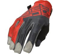 Acerbis MX X-H Gants de moto, Gris/Rouge, Taille L