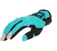 Acerbis MX X-K 2023 Gants de motocross pour enfants, noir-turquoise, taille M pour des gamins
