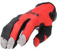 Acerbis MX X-P 2.0 Vented Gants de motocross, Rouge/Noir, Taille L