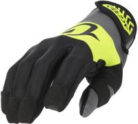 Acerbis Neoprene 3.0 Logo Gants de moto, noir/jaune, Taille XL