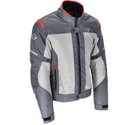 Acerbis On Road Ruby Blouson textile de moto, Gris/Rouge, Taille L