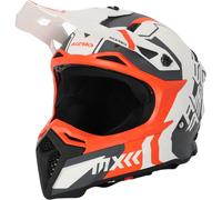 Acerbis Profile 5 Casque de motocross, Blanc/Orange, Taille S (55/56)