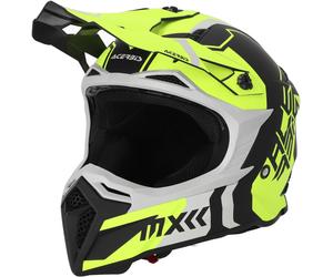 Acerbis Profile 5 Casque de motocross, noir/jaune néon, Taille S (55/56)