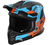 Acerbis Profile Casque de motocross pour enfants, noir-orange, taille S