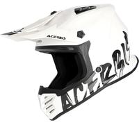 Acerbis Profile Junior, casque motocross enfants 50 Blanc/Noir Blanc/Noir