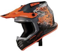 Acerbis Profile Junior, casque motocross enfants 54 Noir/Orange Néon/Gris Noir/Orange Néon/Gris
