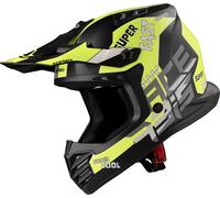 Acerbis Profile Casque de motocross pour enfants, noir-jaune, taille XL