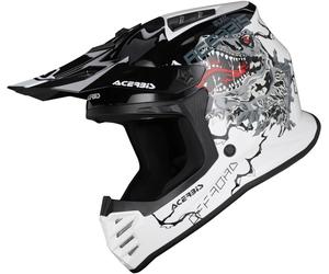Acerbis Profile Rex Kids Casque de motocross, Blanc/Noir, Taille Y/M (49/50)