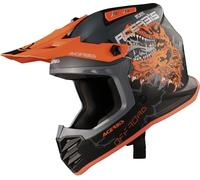 Acerbis Profile Rex Kids Casque de motocross, noir mat/orange, Taille Y/S (47/48)