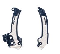 Acerbis Protection de cadre X-Grip Husqvarna TC/FC Bleu foncé/Blanc
