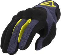 Acerbis Pyramid Gants de moto, noir/bleu, Taille S