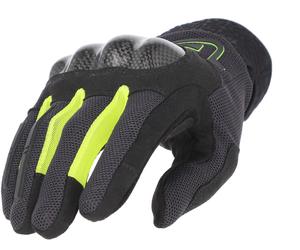 Acerbis Ramsey My Vented Pro Mesh Gants de moto, noir/jaune, Taille 3XL