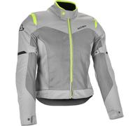 Acerbis Ramsey Vent 2.0 Mesh Ladies Blouson textile de moto, gris-jaune, taille XS pour femmes