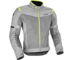 Acerbis Ramsey Vented 2.0 Mesh Blouson textile de moto, gris/jaune, Taille L