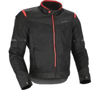 Acerbis Ramsey Vented 2.0 Mesh Blouson textile de moto, noir/rouge, Taille L