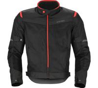 Acerbis Ramsey Vented 2.0, veste en textile L Noir/Rouge Noir/Rouge