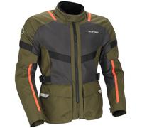 Acerbis Ramsey Vented Long Veste textile moto, Vert/Orange, Taille L