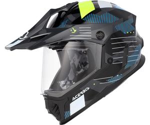 Acerbis Rider Graphic Casque d’enduro pour jeunes, noir-blanc-bleu, taille M