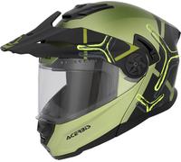 Acerbis Rider Graphic, casque rabattable S Vert/Noir Vert/Noir
