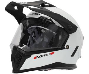 Acerbis Rider Solid Casque de motocross jeunesse, Blanc, Taille Y/S (47/48)