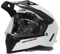 Acerbis Rider Solid Casque de Motocross pour Enfants, weiß, Y/XL (53/54)