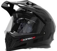 Acerbis Rider Solid casque de motocross pour jeunes, noir, Y/M (49/50)