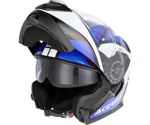 Acerbis Serel, casque rabattable L Bleu/Blanc/Noir/Rouge Bleu/Blanc/Noir/Rouge