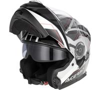 Acerbis Serel, casque rabattable L Noir/Gris/Rouge Noir/Gris/Rouge