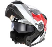 Acerbis Serel, casque rabattable XL Blanc/Noir/Rouge Blanc/Noir/Rouge