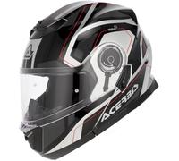 Acerbis Serel Graphic Casque, Noir Argent, XS (53/54)