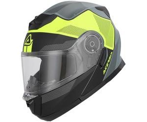 Acerbis Serel Logo Casque, noir mat/gris/jaune néon, Taille S (55/56)