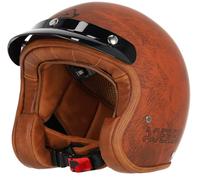 Acerbis Skodela Casque jet, Marron mat, Taille S (55/56)