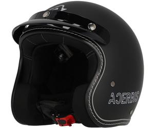 Acerbis Skodela Casque jet, Noir mat, Taille XL (60/61)