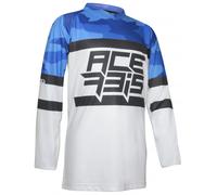 Acerbis Skyhigh Maillot Motocross enfants, bleu/gris, Taille S