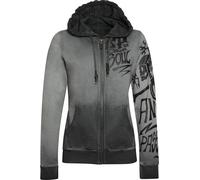 Acerbis SP Club Heaven, Sweat à capuche zippé pour femmes L Gris/Noir Gris/Noir