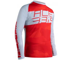 Acerbis Speeder Maillot VTT, gris-rouge, taille S pour homme