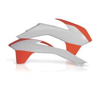 ACERBIS 2X Lati Radiateur Orange Blanc 16 Pour KTM 500 EXC 4T 2014-2016