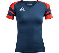Acerbis Sports Kemari, maillot manches courtes femmes XS Bleu Foncé/Rouge Bleu Foncé/Rouge