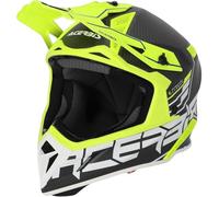 Acerbis Steel Carbon 2023 Casque de motocross (Black/Yellow,L (59/60))