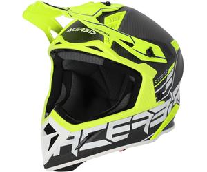 Acerbis Steel Carbon 2023 Casque de motocross, noir/jaune, Taille S (55/56)
