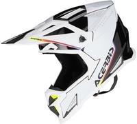 Acerbis T711 Casque de motocross, Blanc/Noir, Taille L (59/60)