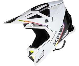 Acerbis T711 Casque de motocross, Blanc/Noir, Taille L (59/60)