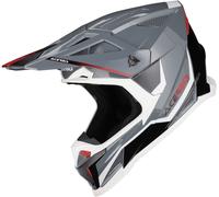 Acerbis T711 Casque de motocross, Gris/blanc, Taille XL (61/62)