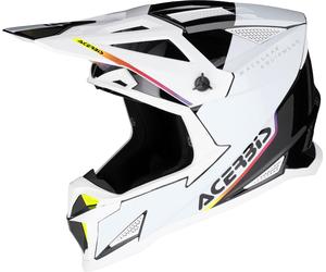 Acerbis T711, casque de motocross L Blanc/Noir/Jaune Néon Blanc/Noir/Jaune Néon