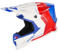 Acerbis T711 Graphic Casque de motocross, Blanc/Rouge/Bleu, Taille XXL (63/64)