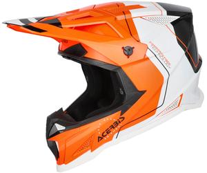 Acerbis T711 Graphic Casque de motocross, orange/blanc/noir, Taille XS (53/54)